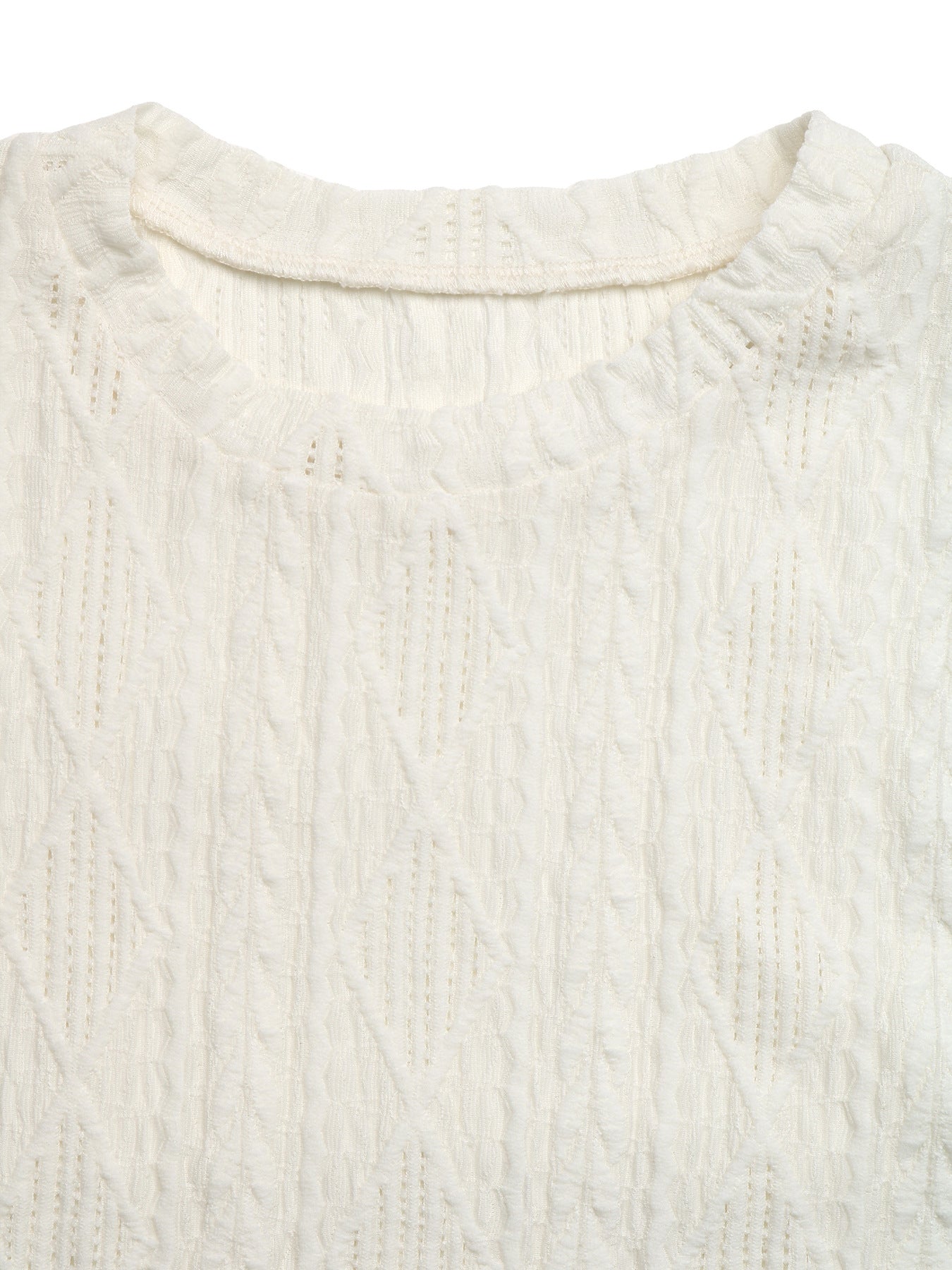Diamond Cable Knit Sleeveless Top