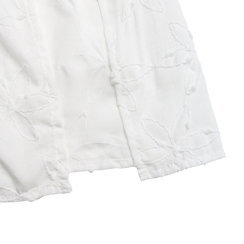 Elegant High-Waisted Slit Skirt